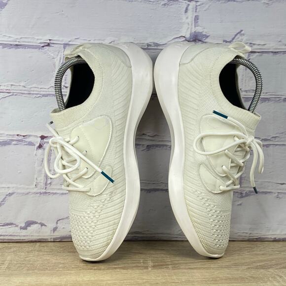 Vessi Everyday Move White Waterproof Sneakers Women's Size 9 Knit Shoes - Picture 6 of 8